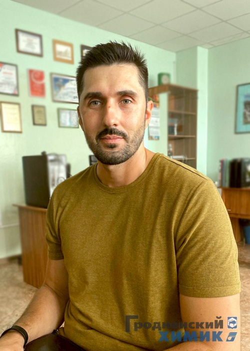 Мастер общестроительного участка УП «Азот Рем Строй» Артём Сыроватко